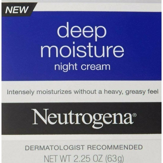 Neutrogena Deep Moisture Night Cream With Glycerin & Vitamin D3, 2.25 oz, 9 Pack