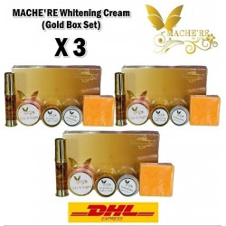 3X Mache're Whitening Cream Gold Set Perfect Collagen White Brighter Smooth Skin