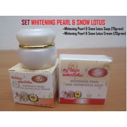 24x SnowLotus Bright Face Pearl Cream + Soap Anti Wrinkle Pimple Dark Spot