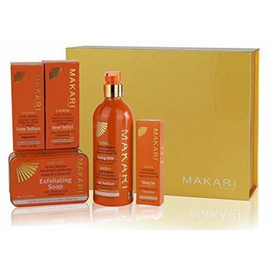 Makari Extreme Carrot & Argan Oil Skin Toning Gift Set – Lightening Treatment