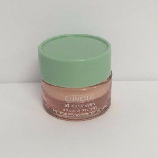 New Clinique All About Eyes Reduces Circles Puffs 5ml 0.17oz Sample Size Lot 1/2