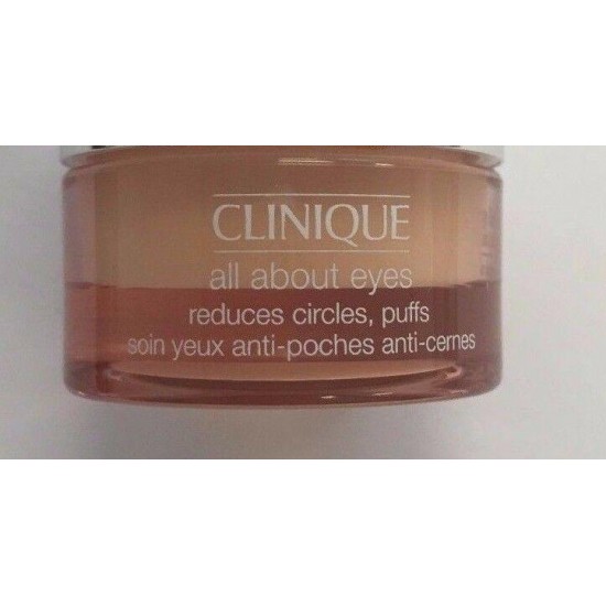 New Clinique All About Eyes Reduces Circles Puffs 5ml 0.17oz Sample Size Lot 1/2