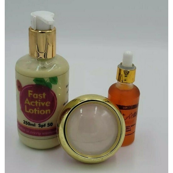 Fast Active Lotion+Serum +Face Cream SPF50 3PCS SET