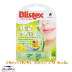 Blistex Herbal Answer Lip Balm Natural Moisturizer Care Sun Protection SPF 15