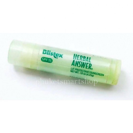 Blistex Herbal Answer Lip Balm Natural Moisturizer Care Sun Protection SPF 15