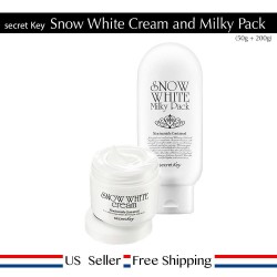 Secret Key Snow White Cream 50g + Snow White Milky Pack 200g Set [ US Seller ]