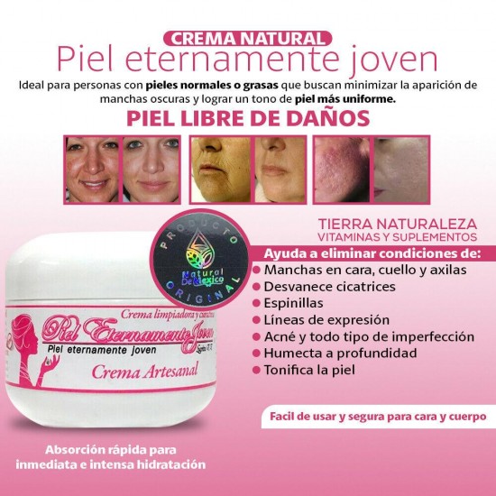 5 Cremas Piel Eternamente Joven Lupita T.T. para todo tipo de piel, manchas