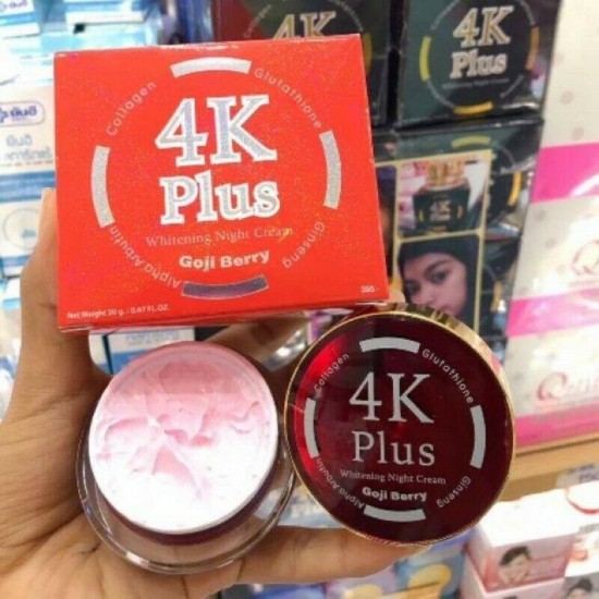 6 X 4K Plus Goji Berry Cream Brighten Night Cream Reduce Dark Spot Acne Red Box