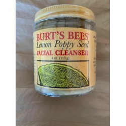 BURT'S BEES LEMON POPPY SEED Facial Cleanser 4 oz New Rare