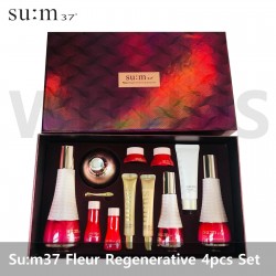 Su:m37 Fleur Regenerative 4pcs Special Gift Set Anti-aging Moisture sum37