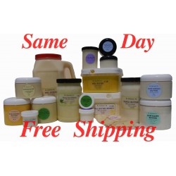 RAW ORGANIC NATURAL FRESH BUTTERS 2 OZ 4 OZ 8 OZ- UP TO 12 LB