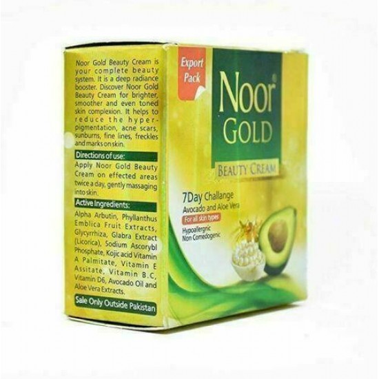 15 pcs X Noor Gold Beauty Cream With Avocado And Aloe Vera 30g each