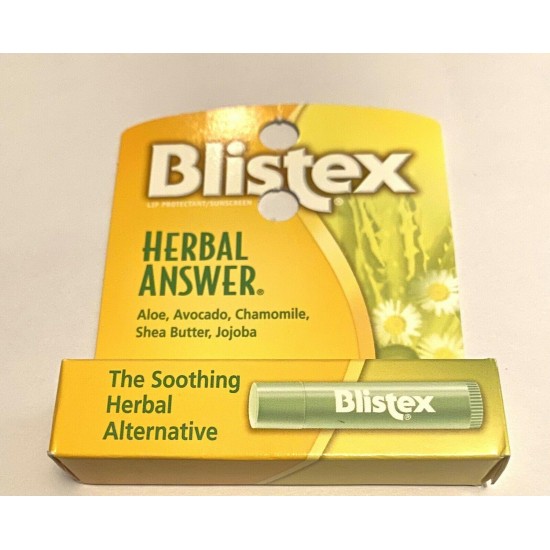 Blistex Herbal Answer Lip Protectant  SPF 15 Aloe - LOT OF 15 - SHIPS SAME DAY!