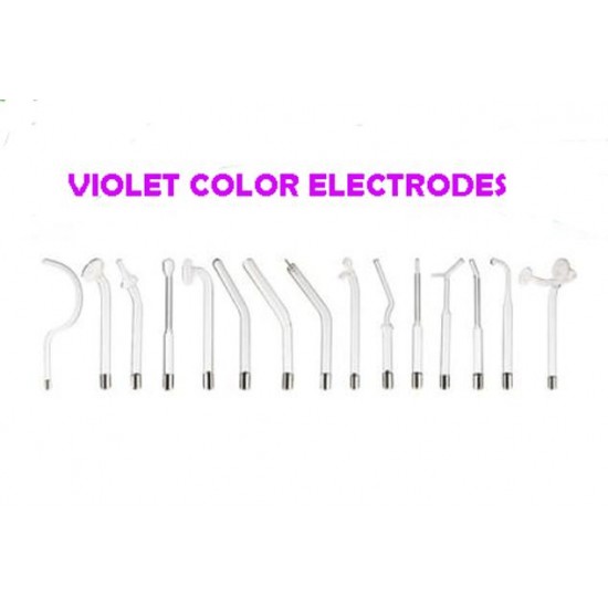Violet ray High frequency machine healing hair skin case 220v 18 probe