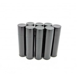1000 Brand New (Empty) Black Lip Balm Tubes & Caps Chapstick Containers