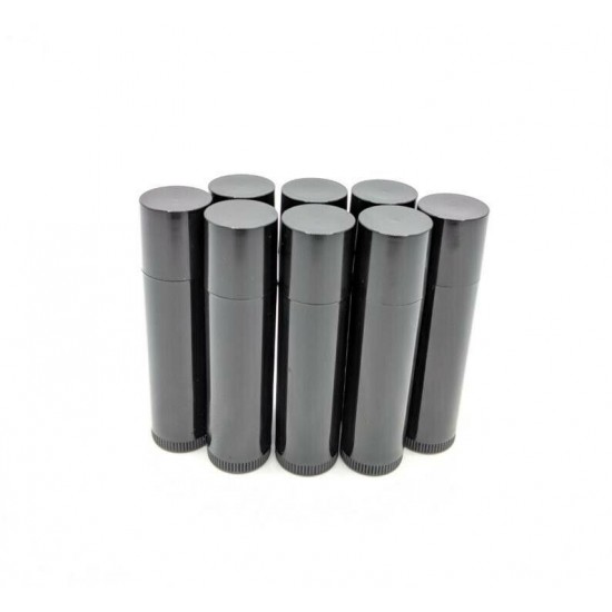 1000 Brand New (Empty) Black Lip Balm Tubes & Caps Chapstick Containers