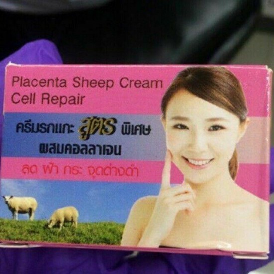 24x White Rose Whitening Sheep Placenta Extra Cell Repair Collagen Cream Freckle