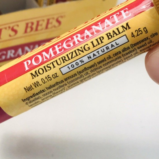 36 pack BURT'S BEES POMEGRANATE MOISTURIZING LIP BALM, BNIB