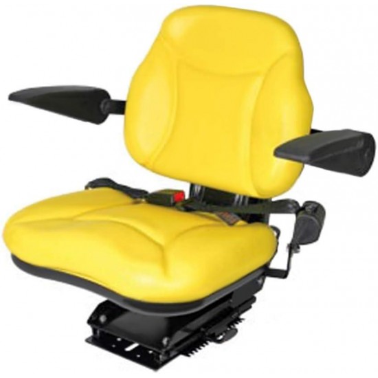 BBS108YL Yellow Big Boy Suspension Seat Fits John Deere Tractors