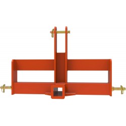 Tractor Drawbar with Suitcase Weight Brackets Cat 1-3Pt Hitch Drawbar Receiver for Compact Tractor Weights -3 Point Quick Hitch Cat 1 Compatible -Orange