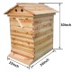 Beehive Auto Flows Bee Hives Boxes kit Food Grade Beekeeping Wooden House with 7PCS Honey Flows Frame for Beekeeper