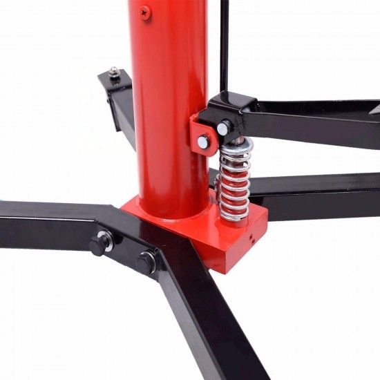 Hydraulic Transmission Jack, 2 Stage 1100lbs/0.5 Ton Hydraulic Telescopic Jack 33 - 70 Adjustable Height with Pedal, 360° Swivel Wheel Lift Hoist for Car Lift