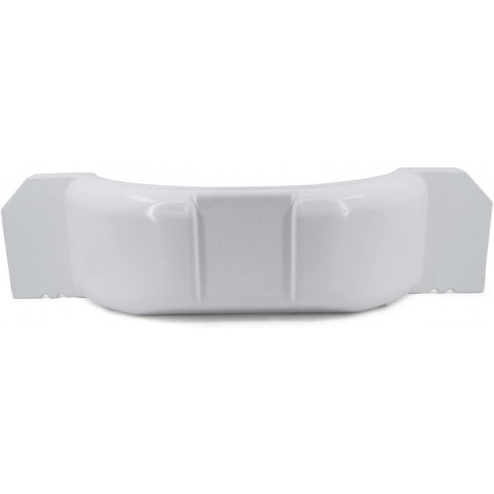 White Plastic Single Axle Boat Trailer Fender with Steps 11 3/8 in x 45 x, 26763