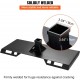 3/8 Thick Top Bar 1/4 Skid Steer Trailer Hitch Receiver, Universal Quick Attach Mount Plate Suitable for Buckets, Plows, Forks and Tractors, Black