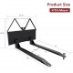 46 Pallet Fork Quick Attach Mount Skid Steer Attachments with Hitch Ball 2600 lbs Capacity compatible with Loaders Tractors