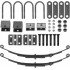 Single Trailer Leaf Spring 4 Leaf Double Eye 1750 lbs Cap for 3500 lbs Axle Suspension, Hanger & U-Bolt kit 25-1/4 Length fits SW4B - Set 2