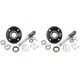 2-Pack Square BT8 Spindle & 4 on 4 Bolt Circle Trailer Hub