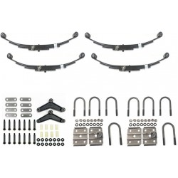 Greaseable 3,500 lbs. Tandem Trailer Axle Suspension Kit (Leaf Springs, Shackle & U-Bolt kit)