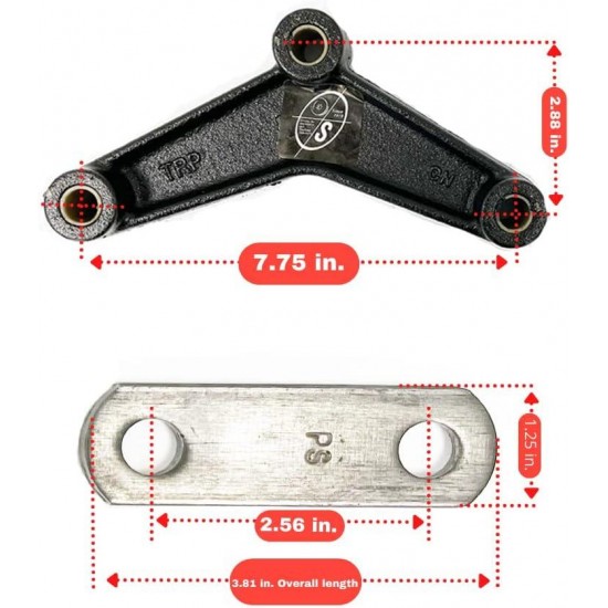 Greaseable 3,500 lbs. Tandem Trailer Axle Suspension Kit (Leaf Springs, Shackle & U-Bolt kit)