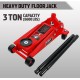 Floor Jack 3 Ton Capacity Fast Lift Service Jack Steel Heavy Duty Hydraulic Car Jack