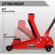 Floor Jack 3 Ton Capacity Fast Lift Service Jack Steel Heavy Duty Hydraulic Car Jack