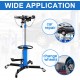 Hydraulic Transmission Jack - 2 Stage 1100lb with Pedal 360° Swivel Wheel Lift Hoist Adjustable Height Hydraulic Telescoping Transmission Jack