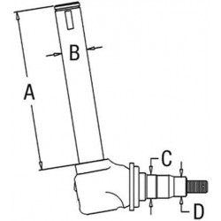 Spindle - Right Hand/Left Hand fits Allis Chalmers 6070 6060 70272281