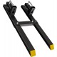 60 4000LBS Clamp on Pallet Forks Light Duty Forks for Tractor Loader Bucket with Adjustable Stabilizer Bar