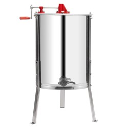Upgraded 4 Frame Honey Extractor Separator,304 Food Grade Stainless Steel Honeycomb Spinner Drum Manual Crank With Adjustable Height Stands,Beekeeping Pro Extraction Apiary Centrifuge Equipment