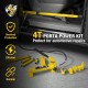 Yellow Jacket Porta Power Kit 4 Ton Hydraulic Auto Body Jack Ram Portable Frame Repair Tools Car Jack Kits Auto Shop Set with Blow Mold Carrying Storage Case