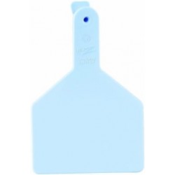 100 Count 1-Piece Blank Tags for Cows, Blue