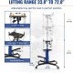 1322lbs Transmission Jack Lift with Anti-Slip Rubber Pad, Adjustable Telescoping Hydraulic Transmission Jack, High Lift Single Telescopic Jacks Hoist w/Pedal, 33.8 to 72.8 Lifting Range