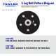 3500 lb TK Light Duty Single Axle Kit - 3.5K Capacity (Axle Series), 73/58 (5'0) / 5x4.5 Bolt Pattern