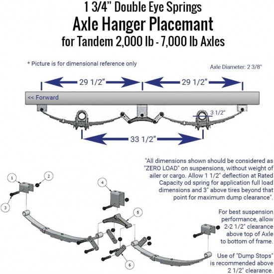 3500 lb TK Light Duty Single Axle Kit - 3.5K Capacity (Axle Series), 73/58 (5'0) / 5x4.5 Bolt Pattern