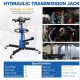Transmission Jack Lift 1322lbs, 2 Stage Adjustable Telescoping Hydraulic Transmission Jack, High Lift Dual Telescopic Trans Jacks Hoist w/Pedal, 34 to 68 Lifting Range