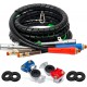 15ft 3 in 1 ABS & Power Air Line Hose with Glad Hands & 4 Glad Hand Seals for Tractor Trailer Semi Truck