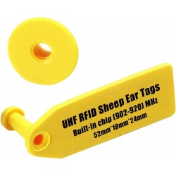 100 Pcs UHF RFID Sheep Ear Tags (902-920) MHz ISO 18000-6C for Animal/Livestock Supplies/Pasture Management(ET-013)