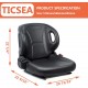 Universal Fold Down Forklift Seat with Adjustable Angle Back,Micro Switch And Safety Belt,for Toyota Forklift,Tractor,Excavator Skid Loader Backhoe Dozer Telehandler