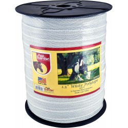 1 1/2in Wide Poly Tape 825 Ft White