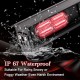 23.6 Wireless Tow Trailer Light Bar LED with 4-Pin Round Transmitter Powerful Magnetic Base for Truck Roadblock Cars Battery Brake/Turn Signal Emergency Tow Light Bar